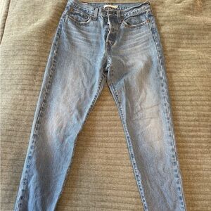 Women's Straight Leg Jeans - Blue